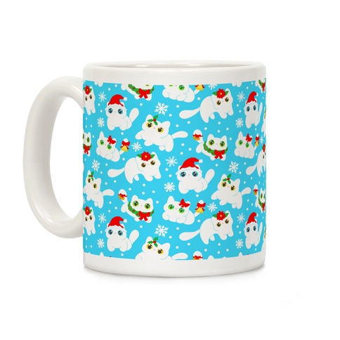 Christmas Cats Pattern Coffee Mug