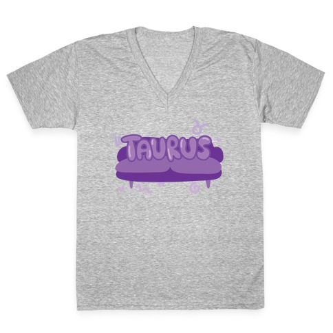 Taurus Chillin' V-Neck Tee Shirt