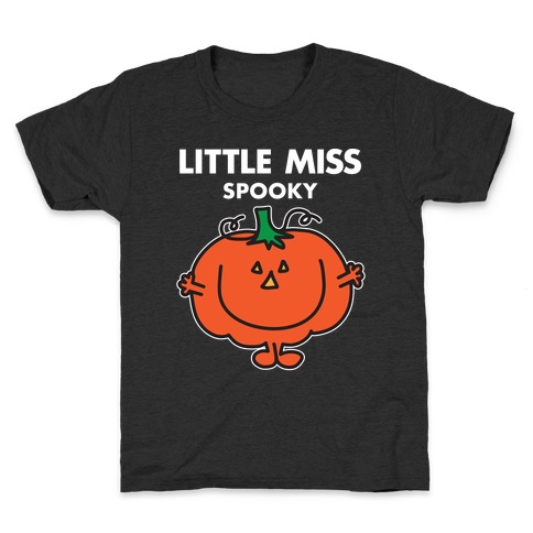Little Miss Spooky Halloween Pumpkin Kids T-Shirt