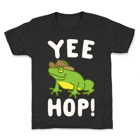 Yee Hop White Print Kids T-Shirt