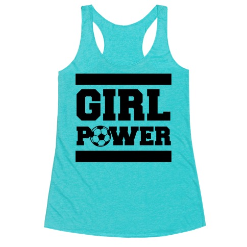 Girl Power (Soccer) Racerback Tank Top