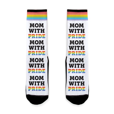 Mom With Pride Sock