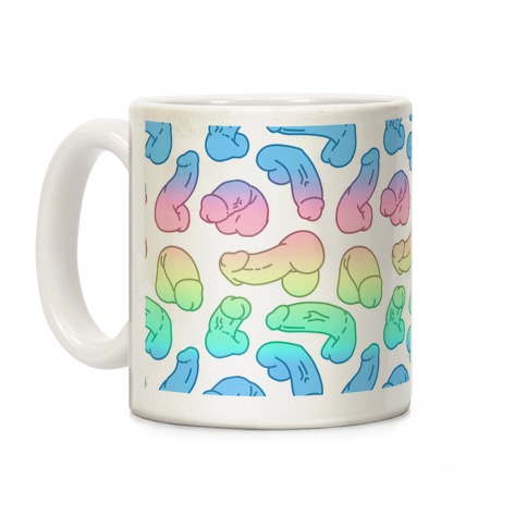 Pastel Penis Pattern Coffee Mug