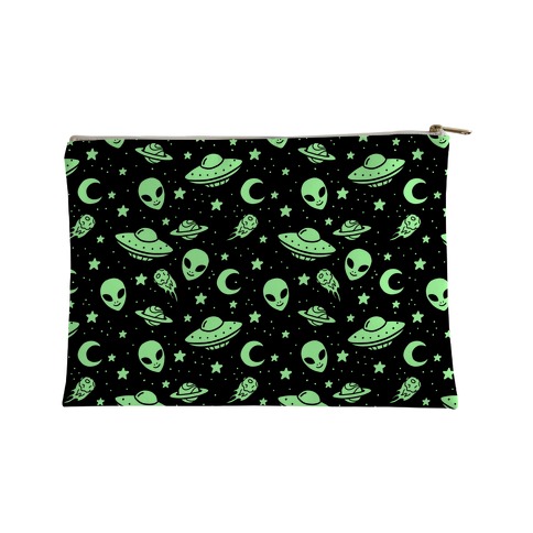 Aliens and UFO Cosmic Space Pattern Accessory Bag