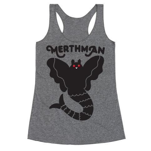 Merthman (Mermaid Mothman) Racerback Tank Top