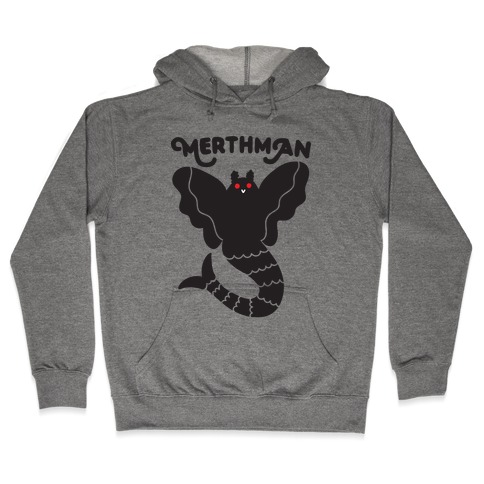 Merthman (Mermaid Mothman) Hooded Sweatshirt