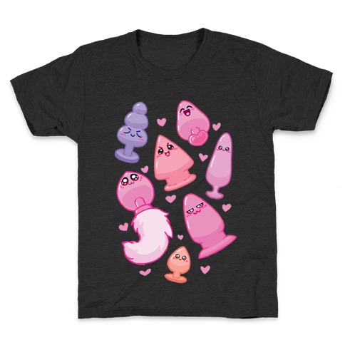 Kawaii Buttplug Pattern Kids T-Shirt