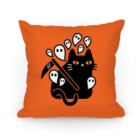 Nine Lives Reaper Cat Pillow