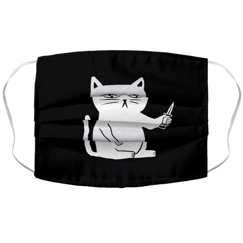 Stabby Cat Accordion Face Mask