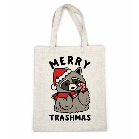 Merry Trashmas Raccoon Casual Tote