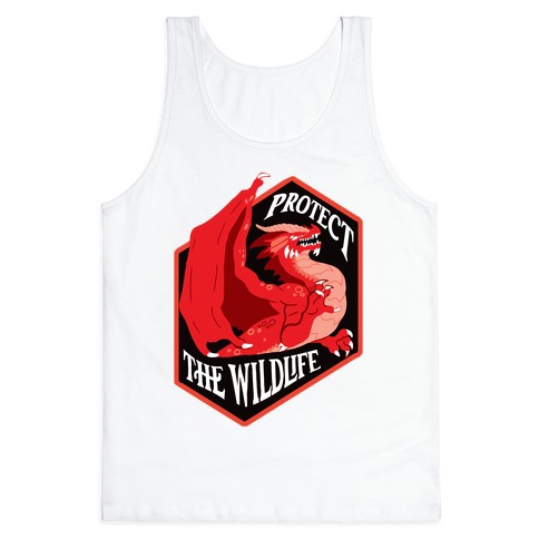 Protect The Wildlife Red Dragon Tank Top