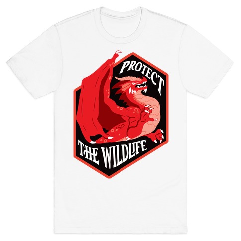 Protect The Wildlife Red Dragon T-Shirt