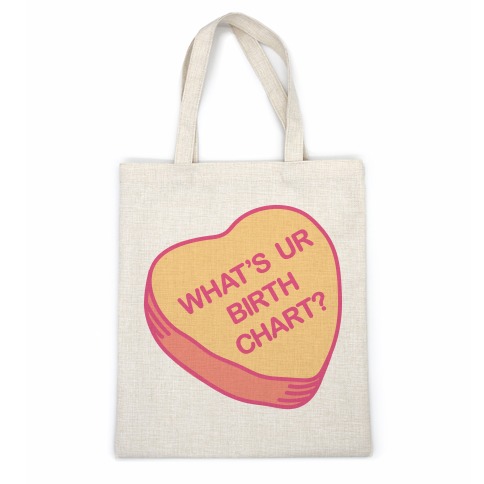 What's Ur Birth Chart? Candy Heart Casual Tote