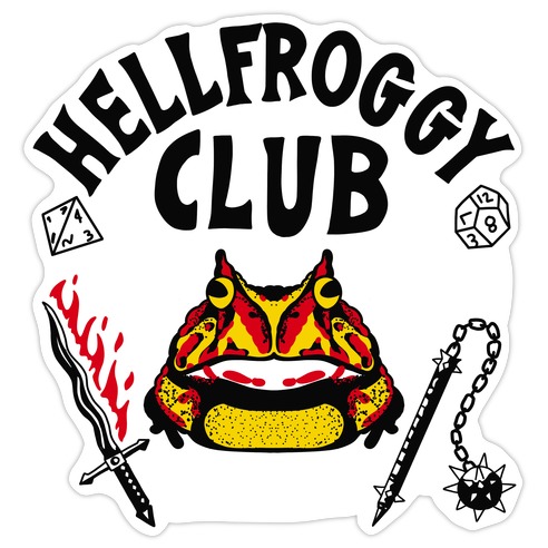 Hellfire D&D Club Die Cut Sticker, LookHUMAN