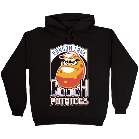 Couch Potatoes Fake Sports Team Hooded Sweatshirt