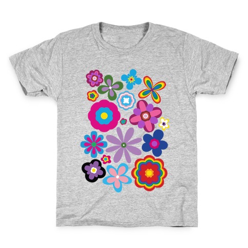 Hippie Pride Flower Pattern Kids T-Shirt