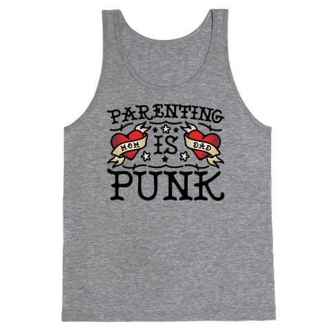 Parenting Is Punk Mom and Dad Tank Top