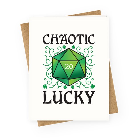 Chaotic Lucky Greeting Card