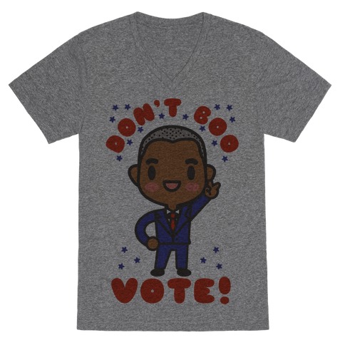 Chibi Obama V-Neck Tee Shirt
