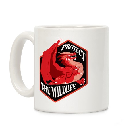 Protect The Wildlife Red Dragon Coffee Mug