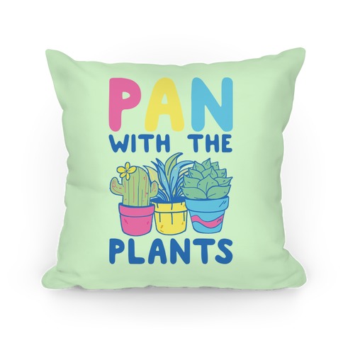 Pan with the Plants Pillow