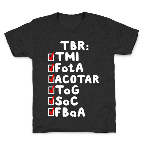 TBR Book Community Kids T-Shirt