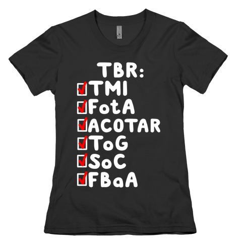 TBR Book Community Womens T-Shirt