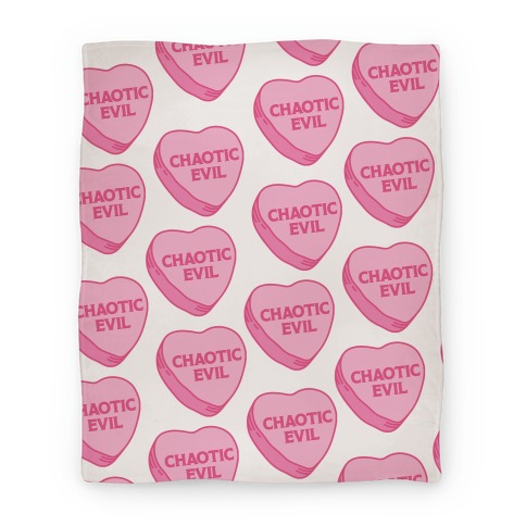 Chaotic Evil Candy Heart Blanket
