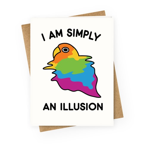 Bird Illusion Greeting Card