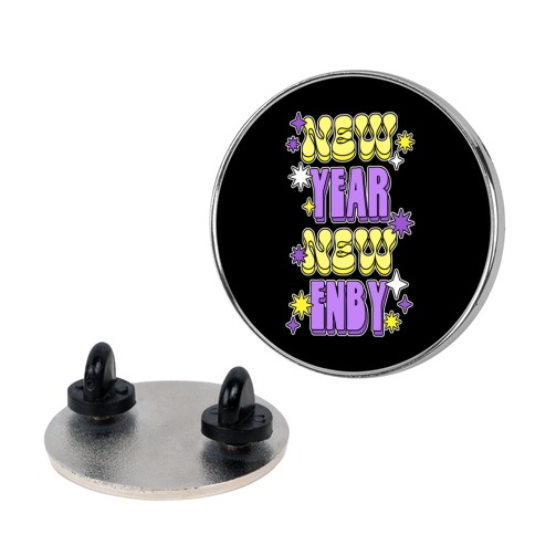 New Year New Enby Pin