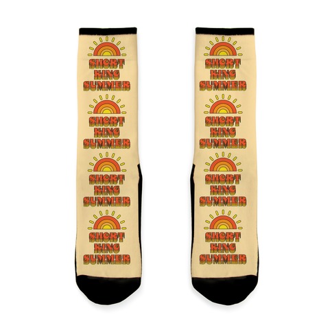 Short King Summer Sunset Sock
