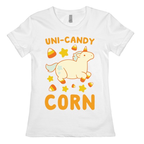 Uni-Candy Corn Womens T-Shirt