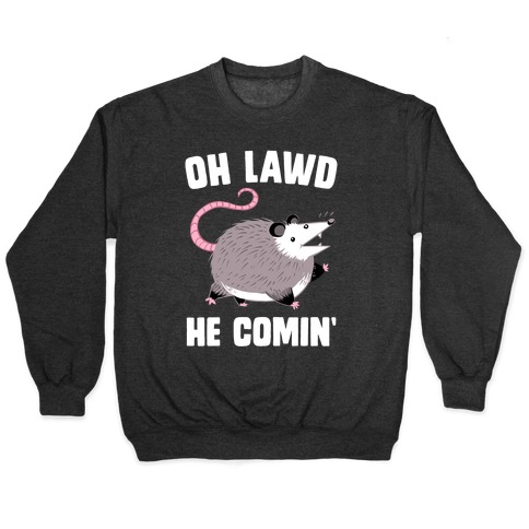 Oh Lawd He Comin' Possum Pullover