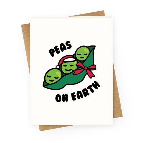 Peas on Earth Greeting Card