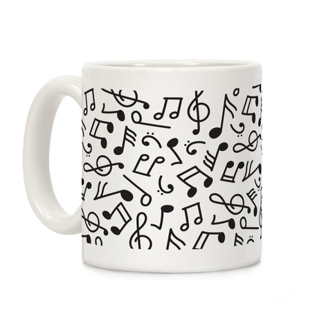 Musical Note Pattern Coffee Mug