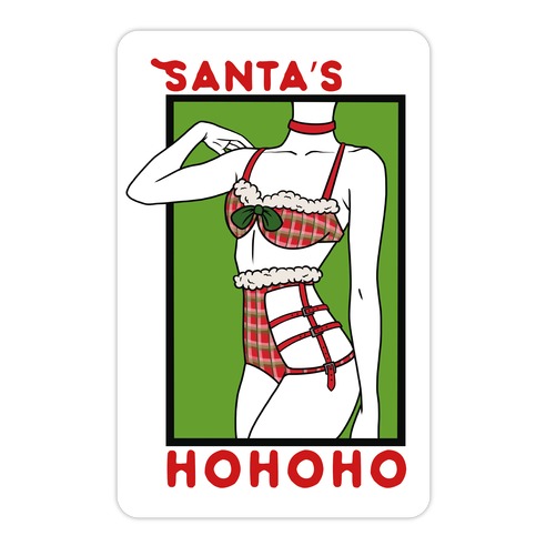 Santa's HoHoHo Die Cut Sticker