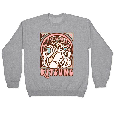 Art Nouveau Kitsune Pullover
