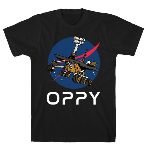 Oppy Nasa Parody Logo T-Shirt