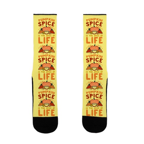 Pumpkin Spice is the Spice of Life Sock
