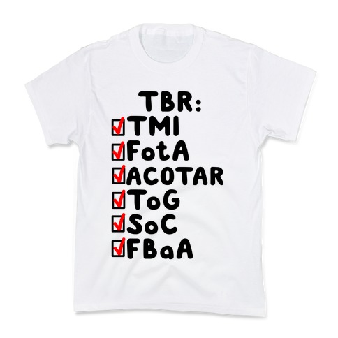 TBR Book Community Kids T-Shirt