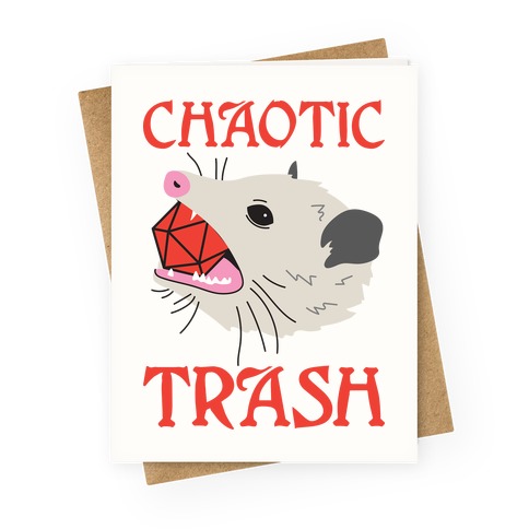 Trash Possum Valentine's Day Card