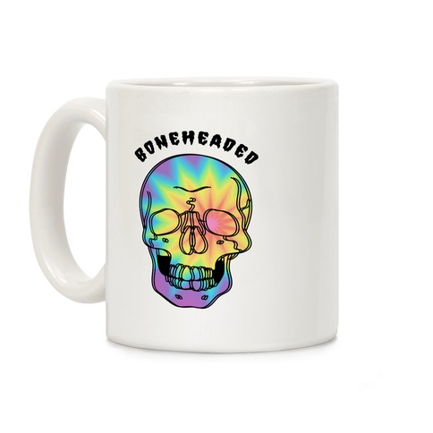 Boneheaded Trippy Skull Coffee Mug