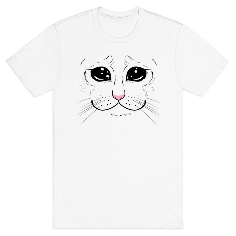 Crying Cat Face T-Shirt