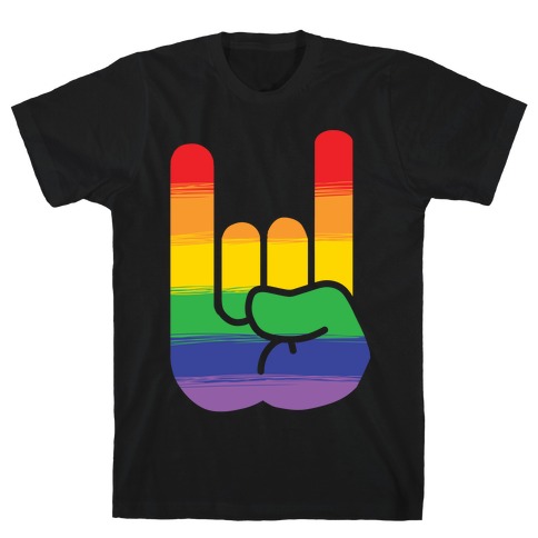 Rock On Gay Pride T-Shirt