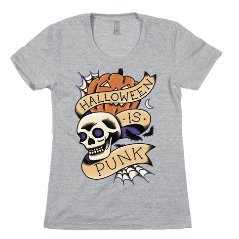 Halloween is Punk Womens T-Shirt