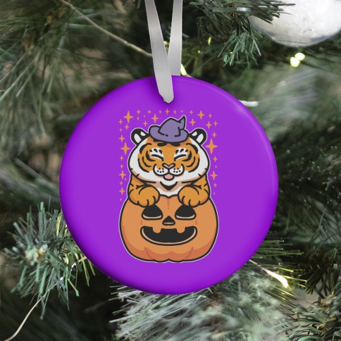 Cute Halloween Tiger Ornament