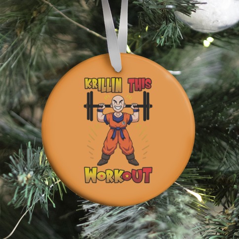 Krillin This Workout Ornament