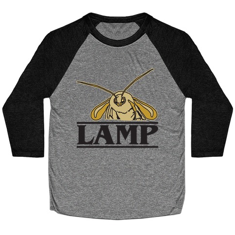 Lamp Moth Stranger Things Parody Baseball Tee