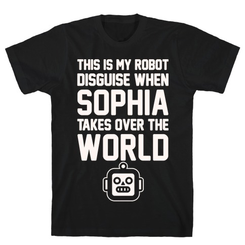 Robot Disguise White Print T-Shirt