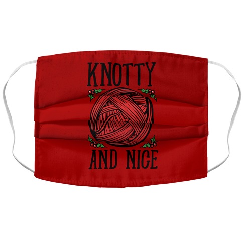 Knotty and Nice Yarn Parody Accordion Face Mask